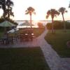 View of West Patio During Sunset